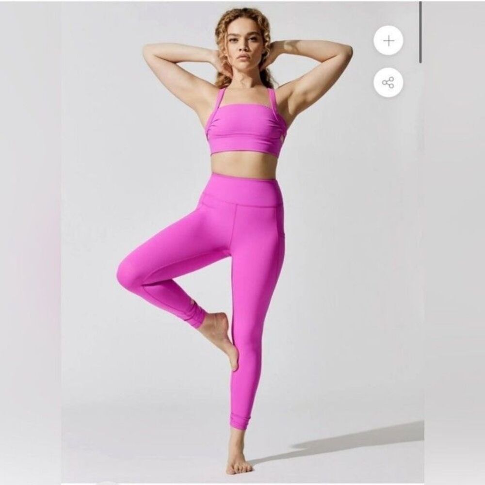 Free People Movement Bright Pink Wave Rider Leggings Size Small